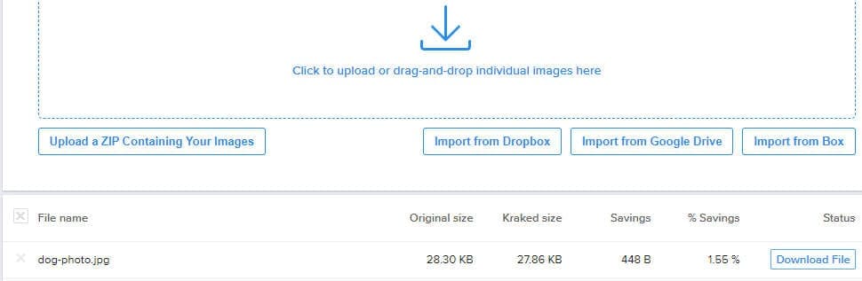 Compression d'images à l'aide d'un outil de compression d'images