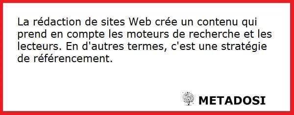 Définition de la rédaction de sites Web