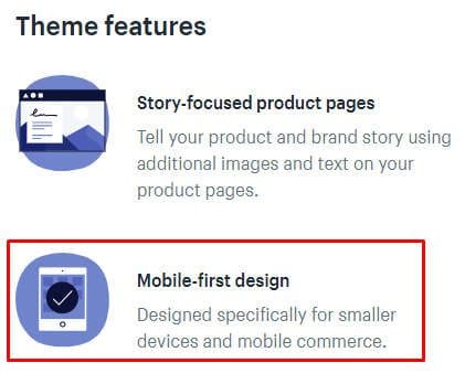 conception de shopify adaptée aux mobiles