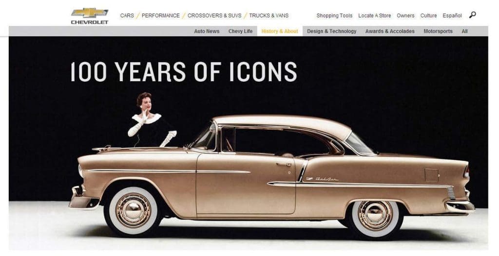100 ans d'icônes Chevrolet