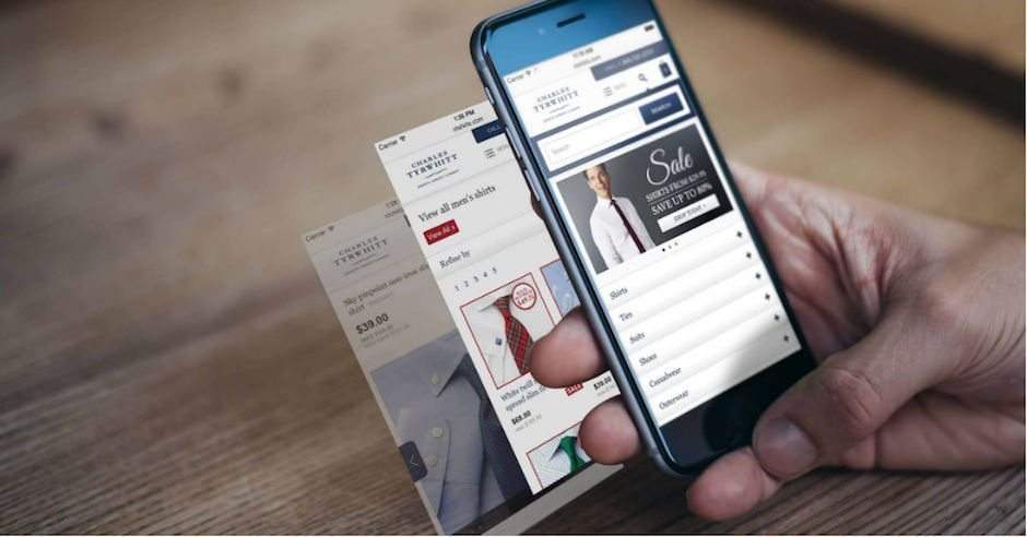 ecommerce via un smartphone