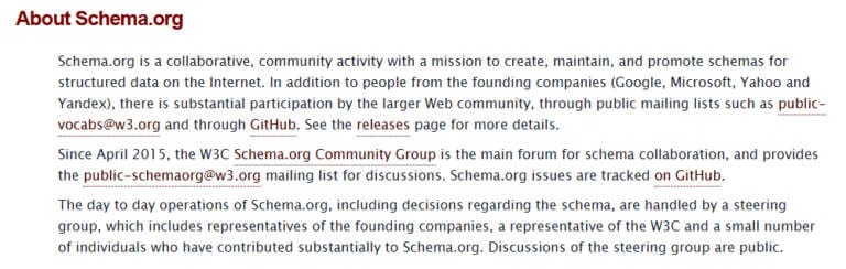 Qu'est-ce que le projet Schema.org