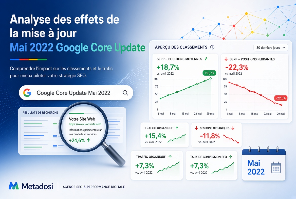 Analyse des effets de la mise à jour Mai 2022 Google Core Update