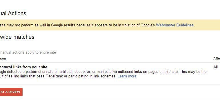 Action manuelle, les outils de Google Search Console pour résoudre le problème