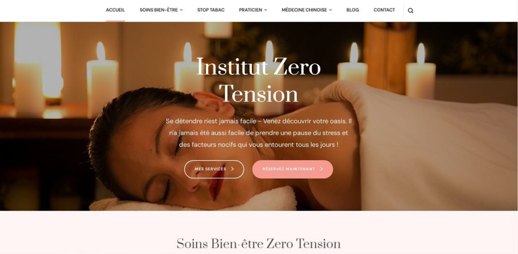 Création de site internet à Chambéry 5 Création du site internet Zéro Tension