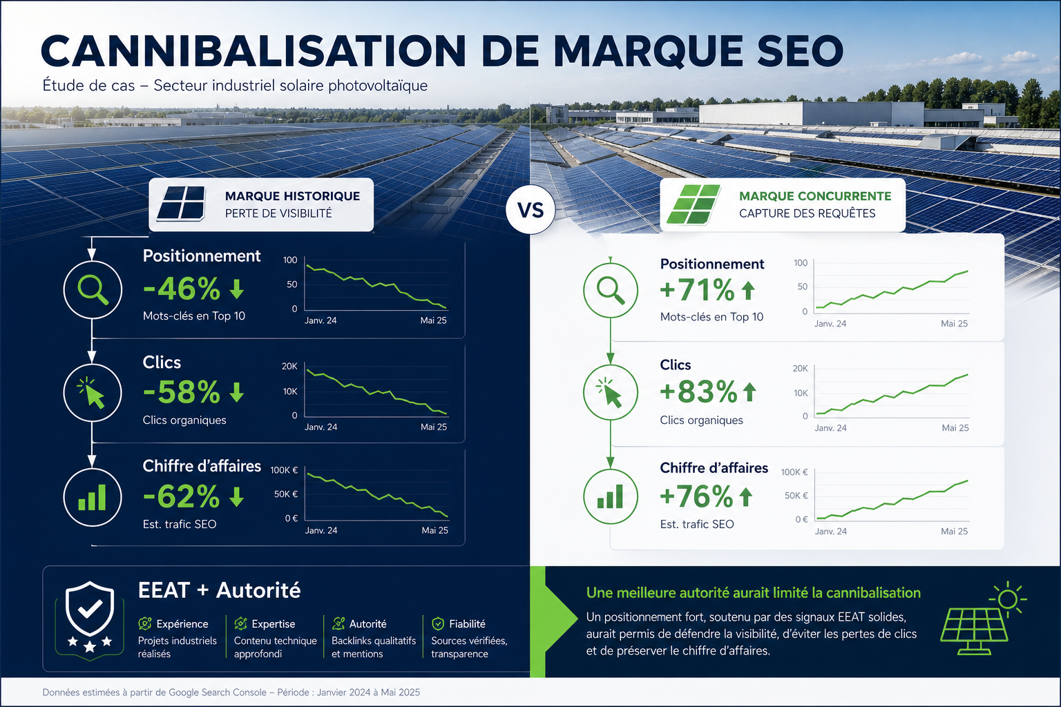 Études de cas SEO Marketing digital 6 Cannibalisation de Marque sur Internet