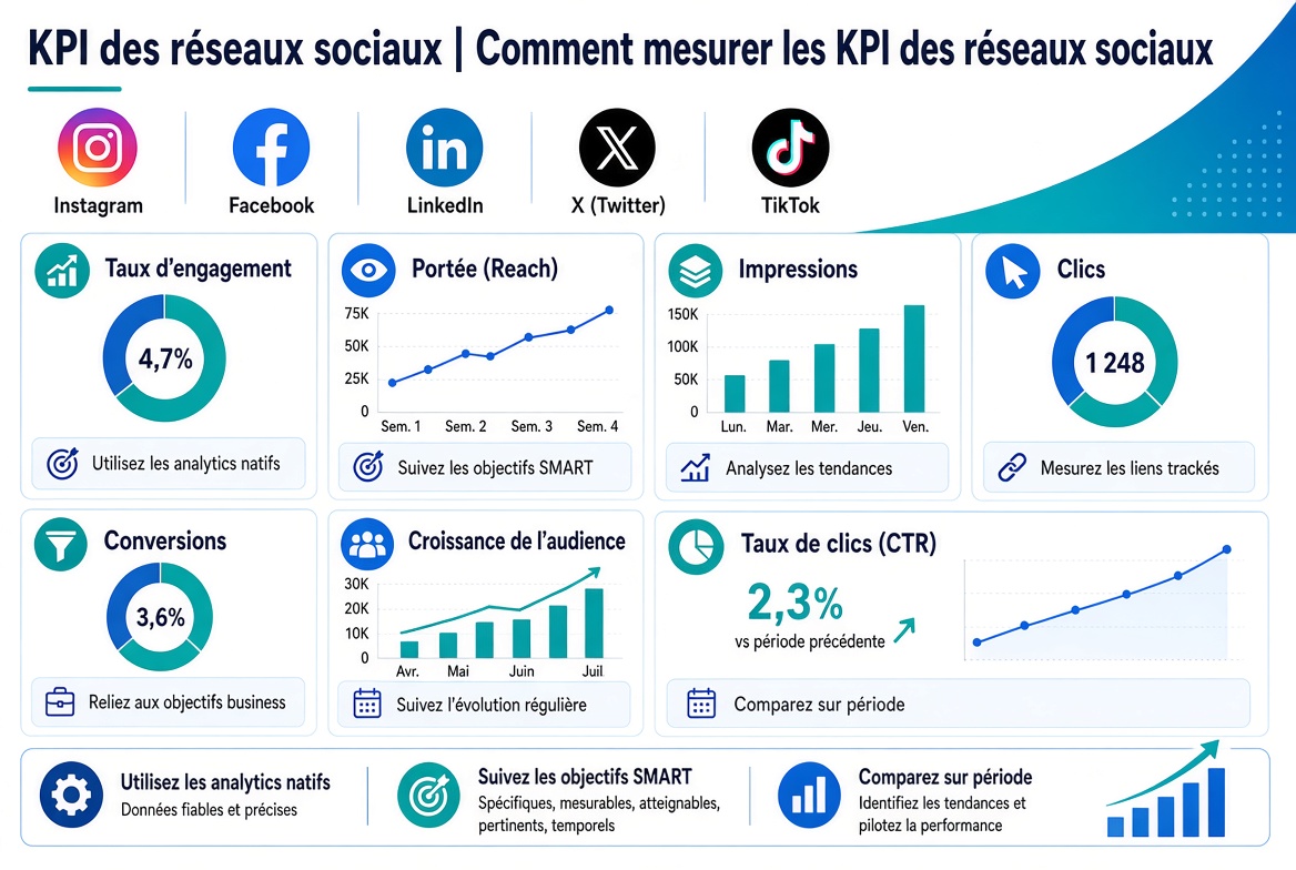 KPI des réseaux sociaux